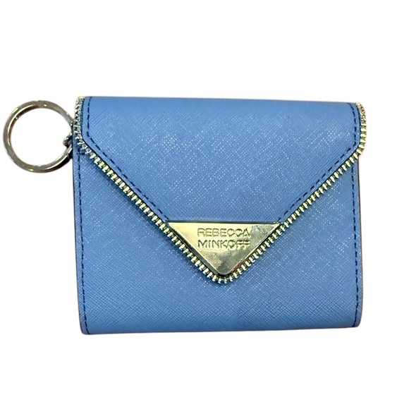 NWT Rebecca Minkoff Molly Metro small wallet in Vincia Blue MSRP $125 - Picture 1 of 9